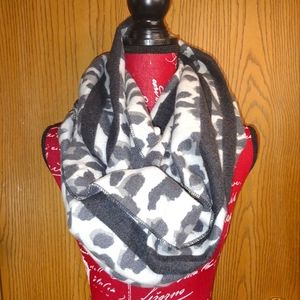 Large fleece infinity scarf